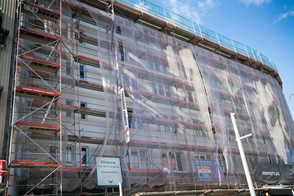 Gerüstsonderkonstruktion und Baustellenlogistik von Schmidt Gerüstbau