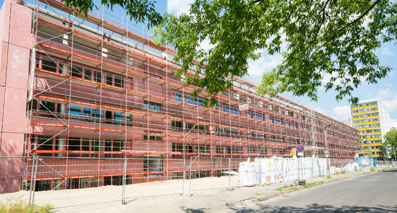 Fassadengerüst Paul-Junius-Straße 25 Berlin-Lichtenberg