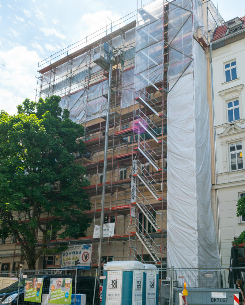 Fassadengerüst Sredzkistraße 28 Berlin-Prenzlauer Berg